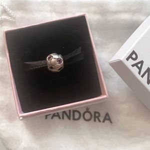 Pandora Purple Cz Soccer Ball Charm
